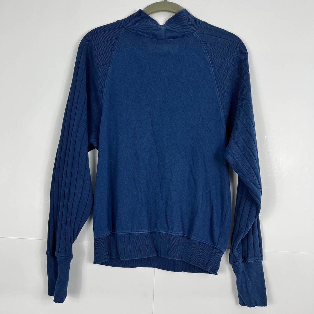 Free People Beach Women XS Mock Pullover Sweater LS Shirt Lightweight Stretch